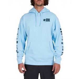 NEW SALTY CREW alpha hood sweatshirt in light blue